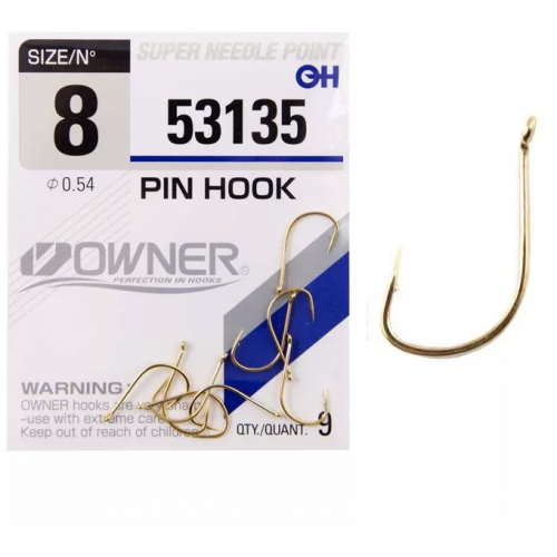 Kabliukai Owner Pin Hook Gold