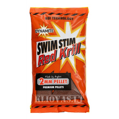 Dynamite Baits  Swim Stim  Red Krill Carp Pellets 2mm