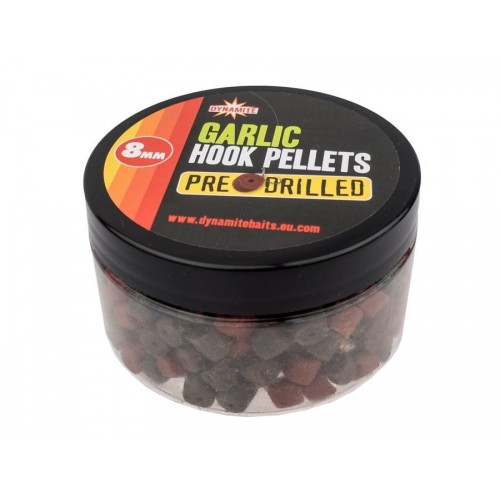 Dynamite Baits Pellets Garlic Hook Pre-Drilled 8mm