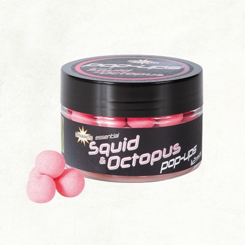 Dynamite Baits Fluro Pop-Ups Squid and Octopus 12mm